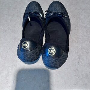 Michael Kors ballet flats in signature black